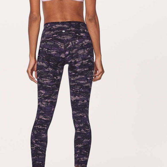 Lululemon Align Pant ll 25” Size 6 Rip Wave Purple Thunder Black 7/8 Legging - Picture 7 of 7